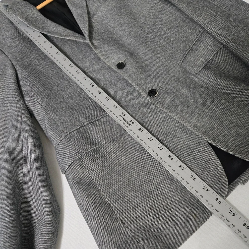 Banana Republic Blazer Mens 38S Gray Tailored Fit Italian Sport Coat Suit Jacket